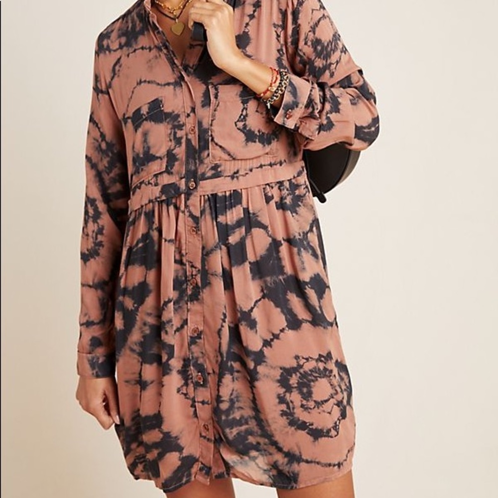 Cloth & Stone Tara Tie Dye Shirtdress
